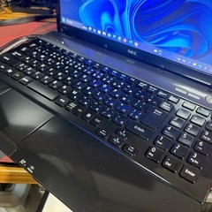 ノートパソコン NEC LaVie Windows11 25H2 CPU  i7-2630QM メモリ8GB SSD128GB Blu-ray Office2021 BIOSアップデート済みの画像