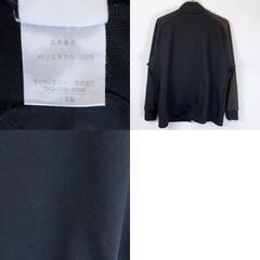 black knight ブラックナイト ジップ ジャケット ウォームアップ ジャージ L ブラック メンズ バドミントンウェアの画像