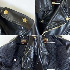 Schott ショット PERFECTO 613XH ワンスター ダブル ライダースジャケット 36 ブラック メンズ USA製の画像