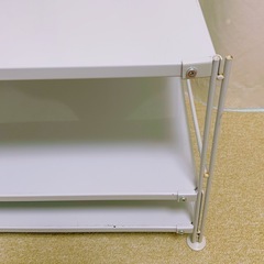 無印 スチールユニットシェルフ ポリプロピレン収納ケース ブリ材バスケットの画像