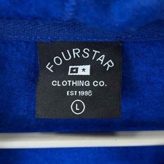 FOURSTAR フォースター フルジップ パーカー L ブルー メンズの画像