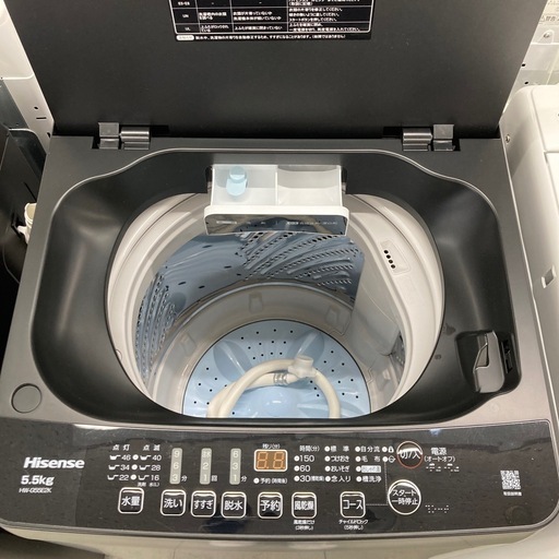⭐︎1年間保証⭐︎ハイセンス　5.5kg洗濯機　2024年製　HW-G55E2K