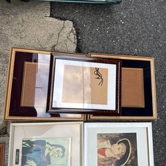絵画 7点 額縁 3点 セット まとめ売りの画像
