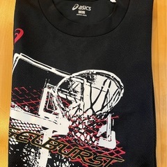 アシックス asics ブラック 黒 長袖 ロンT バスケットボール Sサイズの画像