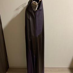 大人のレザーロングワンピースの画像