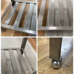 S776  ⭐ ステンレス厨房台 業務用 作業台 調理台 幅90cm USED キズサビ有の画像