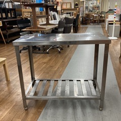 S776  ⭐ ステンレス厨房台 業務用 作業台 調理台 幅90cm USED キズサビ有の画像