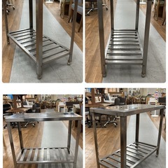 S776  ⭐ ステンレス厨房台 業務用 作業台 調理台 幅90cm USED キズサビ有の画像