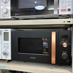 シャープ 2024年製 フラットテーブル 中古 家電 買取 レンジ 17L ブラック系 RETS174の画像