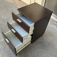 🉐ニトリ　ワゴン　ニック40🉐チェスト　サイドテーブル　収納　キャスター付き　サイドボード　引き出しの画像