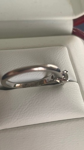まさ (定価48万円)ソリテール Cartier 指輪 ダイヤモンド 0.23ct