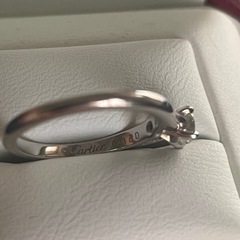 まさ様専用 (定価48万円)ソリテール Cartier 指輪 ダイヤモンド 0.23ctの画像