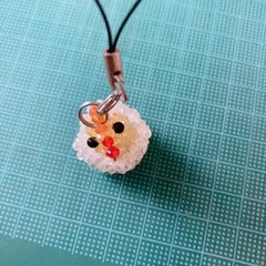 新品未使用 ビーズのキーホルダー ひよこ キラキラの画像