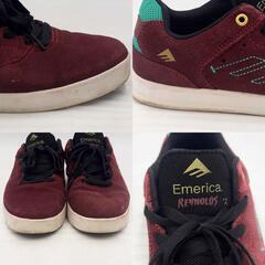 Emerica エメリカ THE REYNOLDS LOW 27.5cm BLOOD RED メンズ スケート シューズの画像