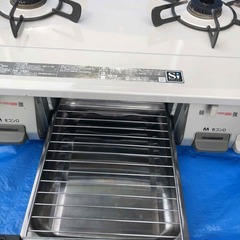 リンナイ　ガステーブル　２口　都市ガス　KGM64BE2L　17年製の画像