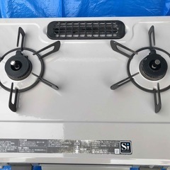 リンナイ　ガステーブル　２口　都市ガス　KGM64BE2L　17年製の画像