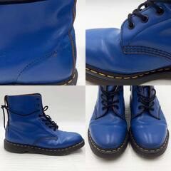 DR. MARTENS ドクターマーチン 8ホール ブーツ UKサイズ9 28cm ブルー メンズの画像