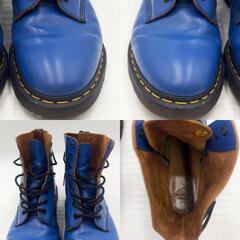 DR. MARTENS ドクターマーチン 8ホール ブーツ UKサイズ9 28cm ブルー メンズの画像
