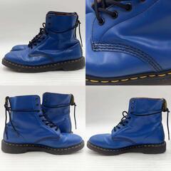 DR. MARTENS ドクターマーチン 8ホール ブーツ UKサイズ9 28cm ブルー メンズの画像