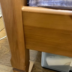 カントリー調ダブルベッド⭐︎マットレス付属可の画像