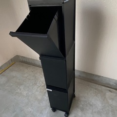 ３段ゴミ箱の画像