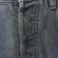 PLUS MADE プラスメイド ブラック デニム パンツ ジーパン W36 メンズの画像