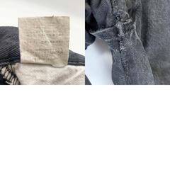 PLUS MADE プラスメイド ブラック デニム パンツ ジーパン W36 メンズの画像