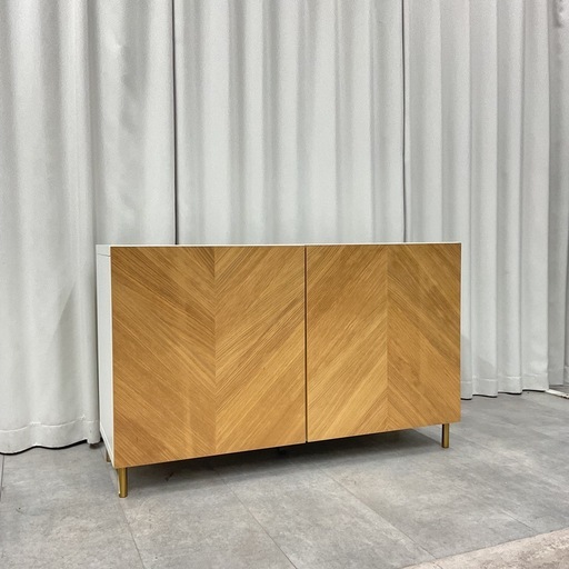 KK-3【新入荷　リサイクル品】IKEA ベストー/オーク材　収納コンビネーション　ナチュラル×白