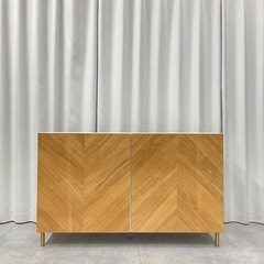 KK-3【新入荷　リサイクル品】IKEA ベストー/オーク材　収納コンビネーション　ナチュラル×白の画像