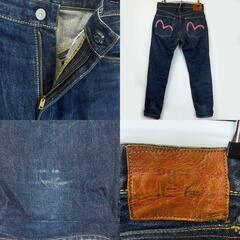 EVISU エヴィス 2005 No.2 ピンクカモメ デニム パンツ ジーパン W32 メンズの画像