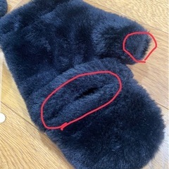 防寒手袋の画像