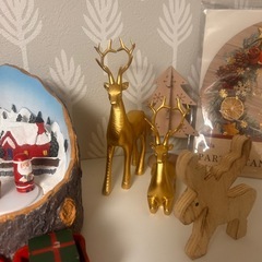 クリスマス　飾り　置き物　の画像