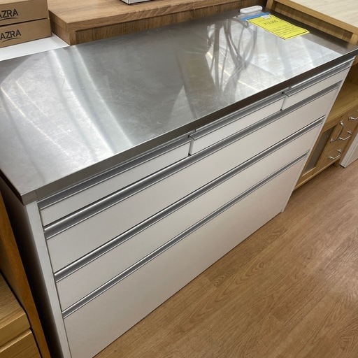 ☆ドリーム荒牧店☆ジモティー割引有☆【クリーニング済み】キッチンカウンター SV×WH