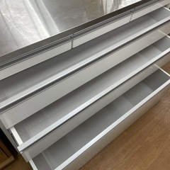 ☆ドリーム荒牧店☆ジモティー割引有☆【クリーニング済み】キッチンカウンター SV×WHの画像