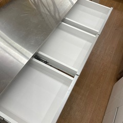 ☆ドリーム荒牧店☆ジモティー割引有☆【クリーニング済み】キッチンカウンター SV×WHの画像