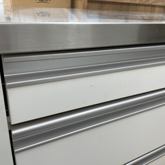 ☆ドリーム荒牧店☆ジモティー割引有☆【クリーニング済み】キッチンカウンター SV×WHの画像