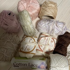 レース編み用の糸　11個の画像