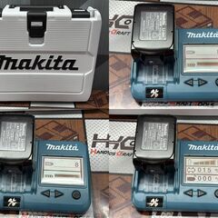 【中古】マキタ TD149DRFX インパクト バッテリ×2(充電各8回、片方過放電15％)付 ※本体は未使用【ハンズクラフト佐賀】の画像