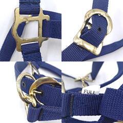 [2点セット] ホルター 無口 COB/FULL レッド/ネイビー 乗馬 馬術の画像