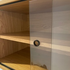 無印良品ステンレスユニットシェルフ　棚&ガラスシェルフ　ワイド大の画像