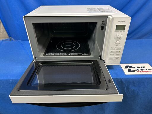 【動作保証あり】TOSHIBA 東芝 2024年 ER-S17Y-W 17L フラット 電子レンジ【管理KRD402】
