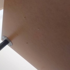 IKEAのデスク　グレーの画像