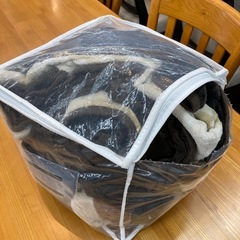 大川家具　こたつダイニング5点セット　布団付きの画像