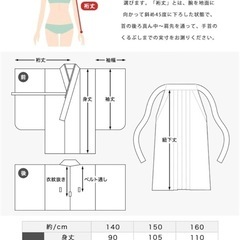 袴 簡単5点セット(着物、袴、襦袢、袴下帯、腰紐) 小学生150cmの画像