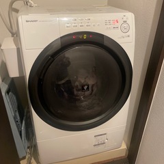 【11/22取引希望】ドラム式洗濯機 ES-S7G-WR 右開きプラズマクラスター ドラム式洗濯乾燥機　の画像