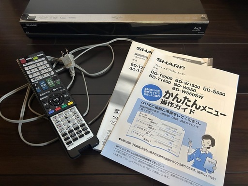 SHARP AQUOS Blu-rayレコーダー500GB
