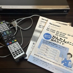 SHARP AQUOS Blu-rayレコーダー500GB
の画像