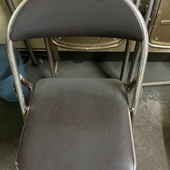 【あげます】パイプ椅子4脚の画像
