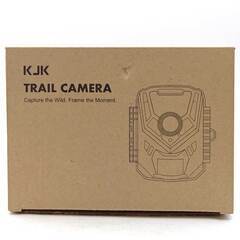 【未使用】KJK トレイルカメラ 小型 防犯カメラ 野生動物監視カメラ 動画2.7k 静止 赤外線 人感センサー 乾電池式 メモリカード付きの画像