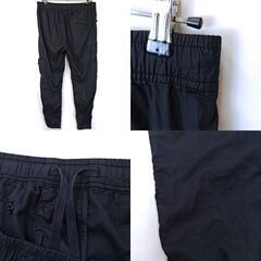 STONE ISLAND ストーンアイランド ガーメントダイコットンストレッチシャーリングテーパードリブ カーゴパンツ 32 ブラック 101531303 メンズの画像